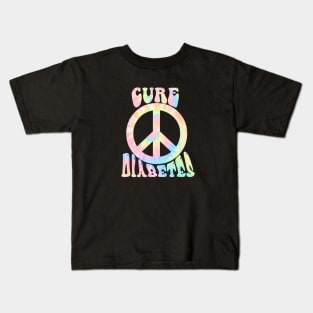 Cure Diabetes TieDye Kids T-Shirt